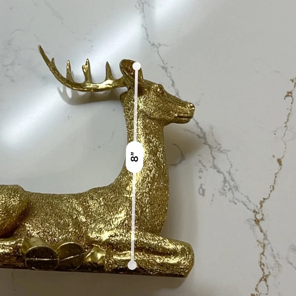 Z GALLERIE WOODLAND DEER GOLD 8